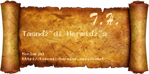 Tasnádi Hermiás névjegykártya
